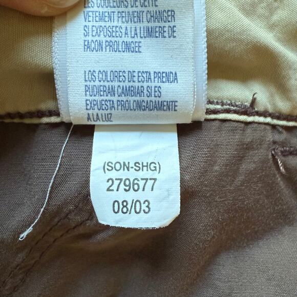 Tommy Jeans Low Rise Cargo Pants Y2K Brown Juniors 1 Bootcut - Picture 9 of 9